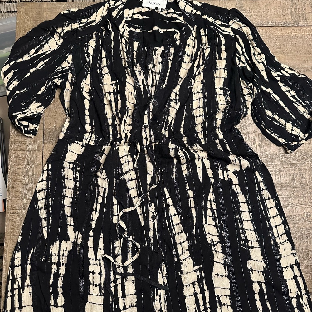 Black and Cream Women's Dress